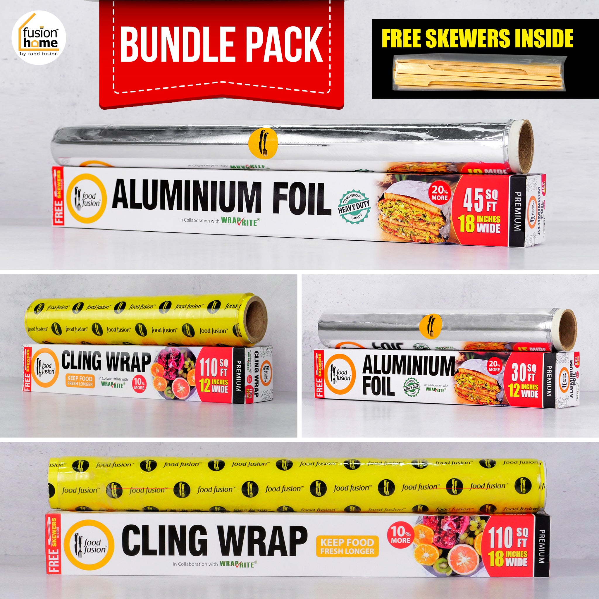 Food Fusion Foil and Cling Super Saver Bundles